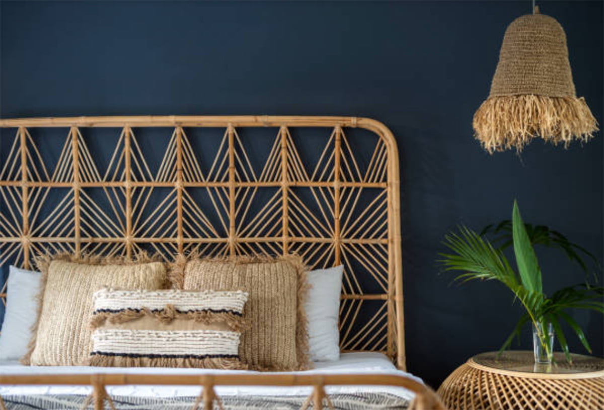 rattan bed