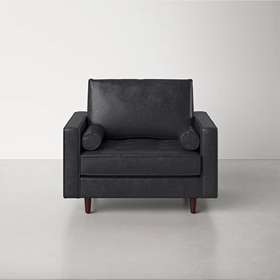 AllModern Mirage Genuine Leather Armchair
