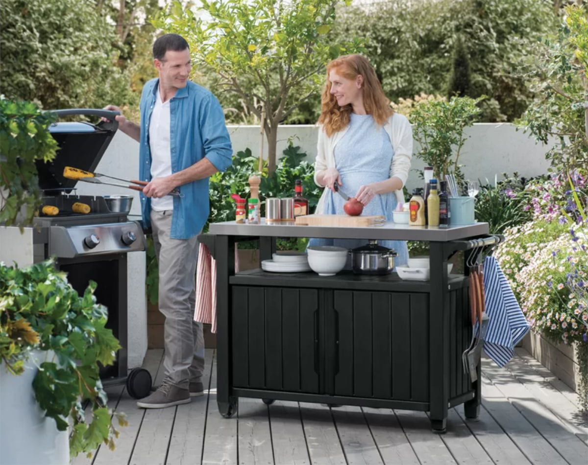 outdoor bar cart