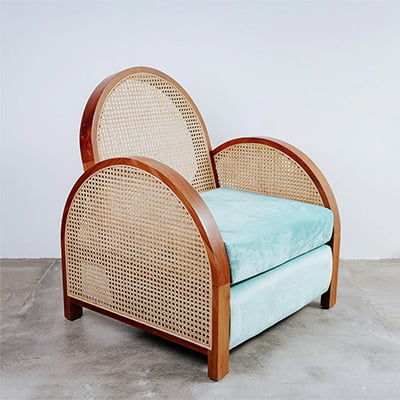 Arc Cane Lounge Chair