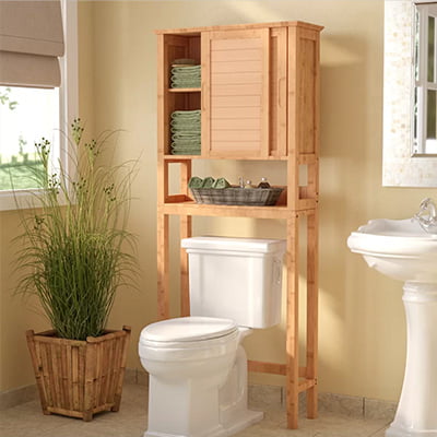 Bay Isle Home Laplant Over-the-Toilet Storage Cabinet