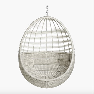CB2 Pod Outdoor Hanging Egg Chair