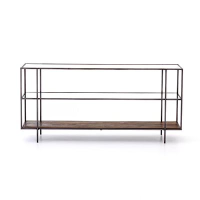 Four Hands Harmon Glass TV Stand