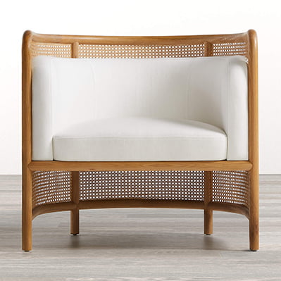Leanne Ford Fields Cane Back Accent Chair