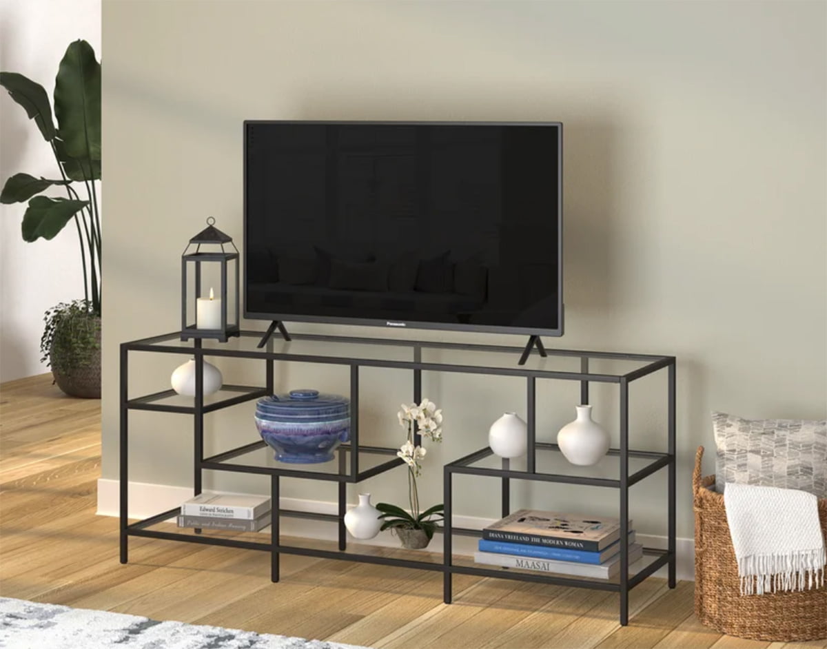 glass tv stands