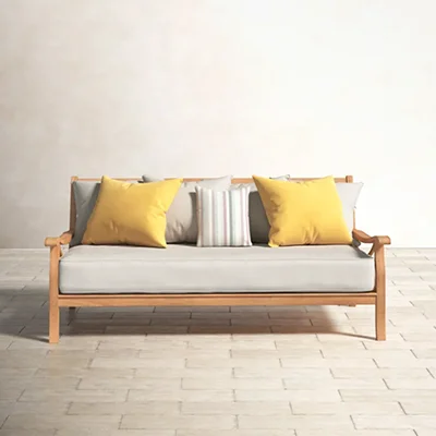 Birch Lane Brunswick Teak Wood Patio Daybed Birch Lane Brunswick Teak Wood Patio Daybed