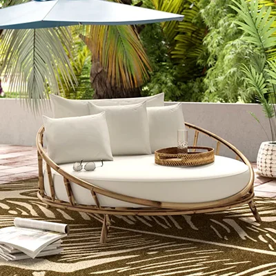 Corbridge Outdoor Patio Daybed with Cushions Corbridge Outdoor Patio Daybed with Cushions