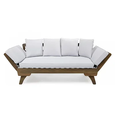 Foundstone Roni Outdoor Patio Daybed with Cushions Foundstone Roni Outdoor Patio Daybed with Cushions
