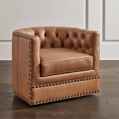 Hooker Furniture Lennox Tufted Swivel Chair