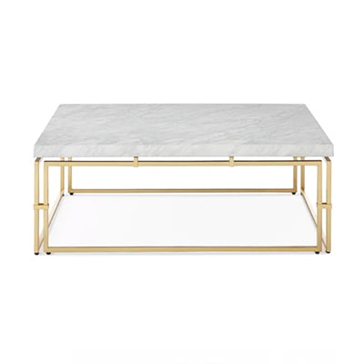 John-Richard Collection Calabria Mable-Top Gold Coffee Table