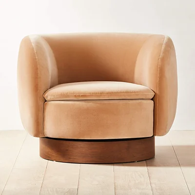 Lawson-Fenning x CB2 Muir Velvet Swivel Chair Lawson-Fenning x CB2 Muir Velvet Swivel Chair