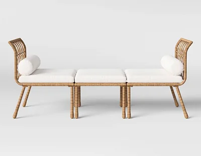Opalhouse Rattan Daybed with Roll-Up Cushion Opalhouse Rattan Daybed with Roll-Up Cushion