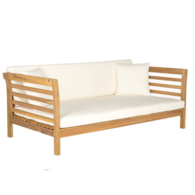 West Elm Natural Wood Outdoor Daybed