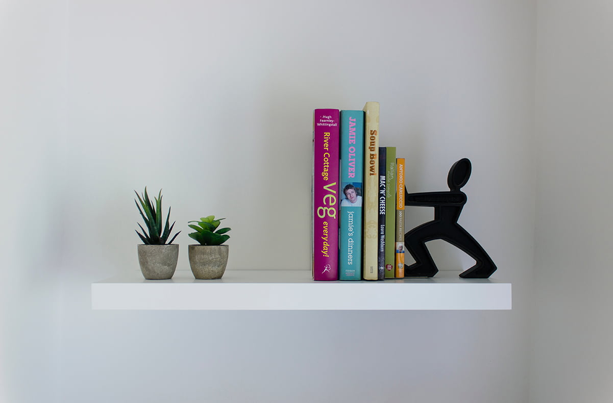 White Floating Shelves