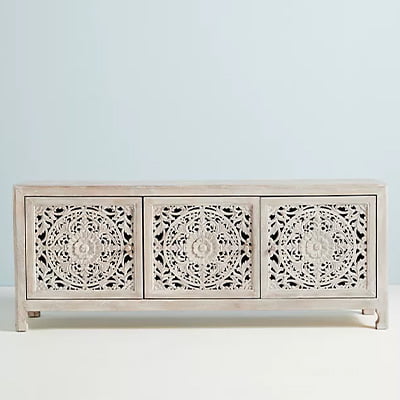 Hand Carved Lombok Media Console1