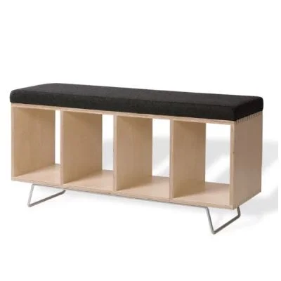 Offi Upholstered Cubby Storage Bench Offi Upholstered Cubby Storage Bench