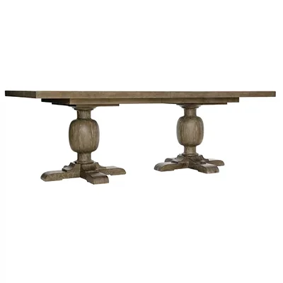 Bernhardt Patina Extendable Solid Oak Dining Table
