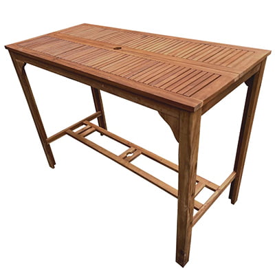 Loon Peak® Coplan Wooden Bar Table