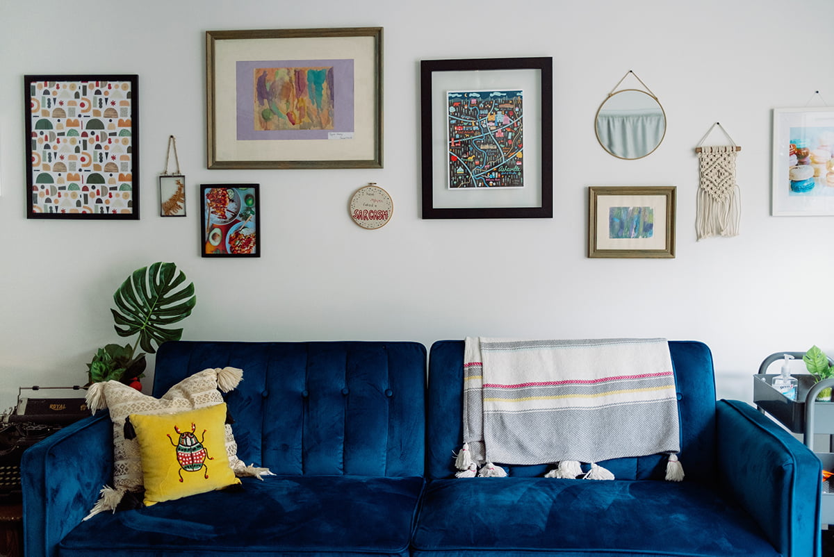 blue couches and sofas