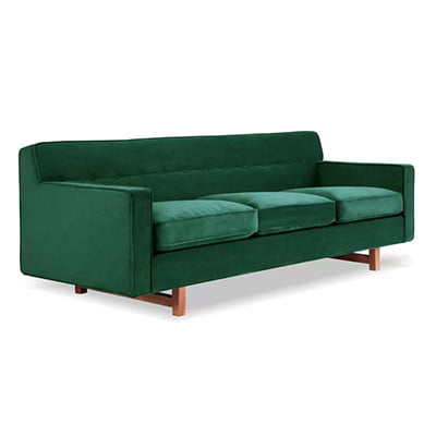 Kardiel Kennedy Mid-Century Modern Velvet Sofa