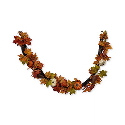 Martha Stewart Collection Leaves and Pumpkin Garland Martha Stewart Collection Leaves and Pumpkin Garland