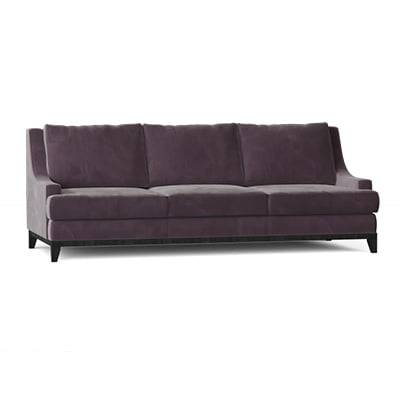 Taylor Burke Home Dallas Recessed Arm Sofa with Reversible Cushions