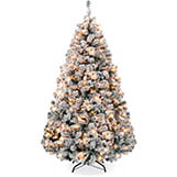 Best Choice Products Christmas Tree with Flocked Branches thumbnail