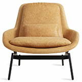Blu Dot Field Leather Lounge Chair thumbnail