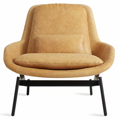 Blu Dot Field Leather Lounge Chair