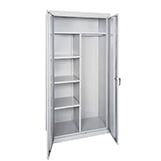 Classic Series Combination Storage Cabinet With Adjustable Shelves In Dove Gray thumbnail