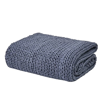 Frye Chunky Knit Throw Blanket