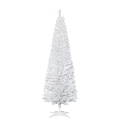 HOMCOM White Pencil Christmas Tree
