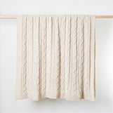 Made Here New York Cotton Braided Chunky Cable Throw thumbnail