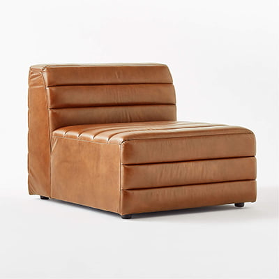 Mermelada Estudio X CB2 Strato Armless Leather Chair