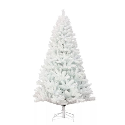 National Tree Company 7.5-Foot Pre-Lit White Christmas Tree