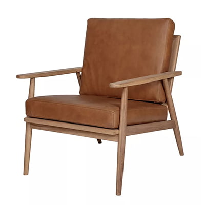 Sparrow & Wren Harper Leather Lounge Chair