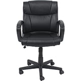Amazon Basics Upholstered Adjustable Swivel Office Desk Chair thumbnail
