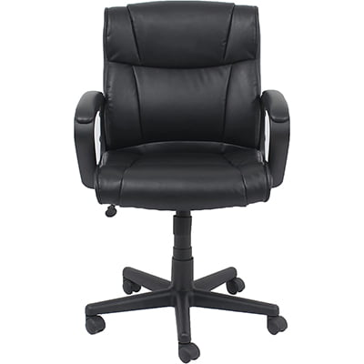 Amazon Basics Upholstered Adjustable Swivel Office Desk Chair 