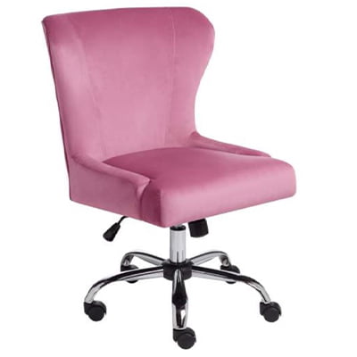 Erin Pink Fabric Adjustable Office Chair