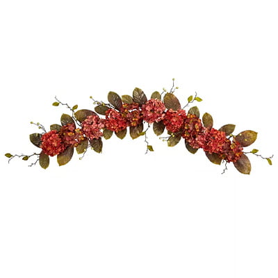 Fall Hydrangea and Berry Artificial Autumn Garland