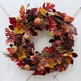 Faux Pomegranate And Pinecone Wreath