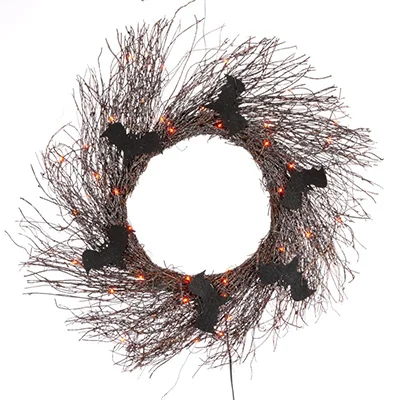 Halloween Lighted Wreath Halloween Lighted Wreath