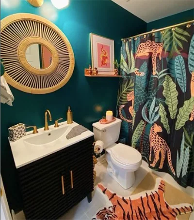 Use Tropical Shower Curtain Use Tropical Shower Curtain
