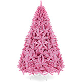Best Choice Products Pink Artificial Christmas Tree thumbnail