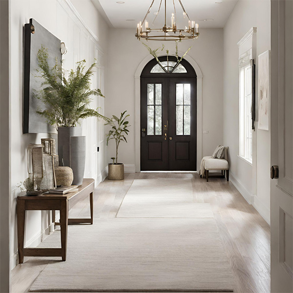 Foyer with minimalistic decors
