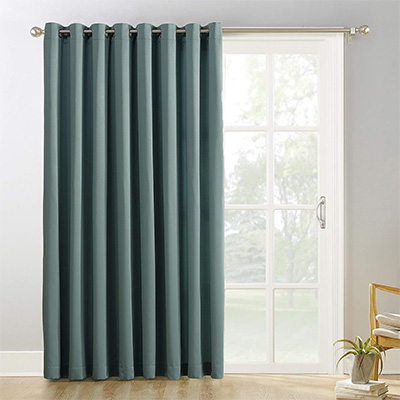 Sun Zero Stone Thermal Extra Wide Blackout Curtain
