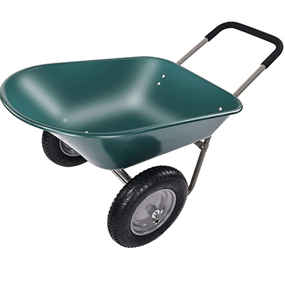 Elevon Dual-Wheel Home Garden Yard Utility Wheelbarrow Cart
